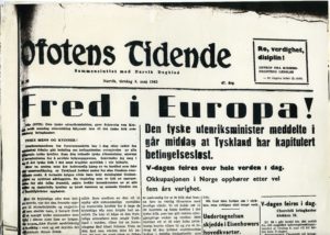 Fred i Europa, Ofotens Tidende 8. mai 1945